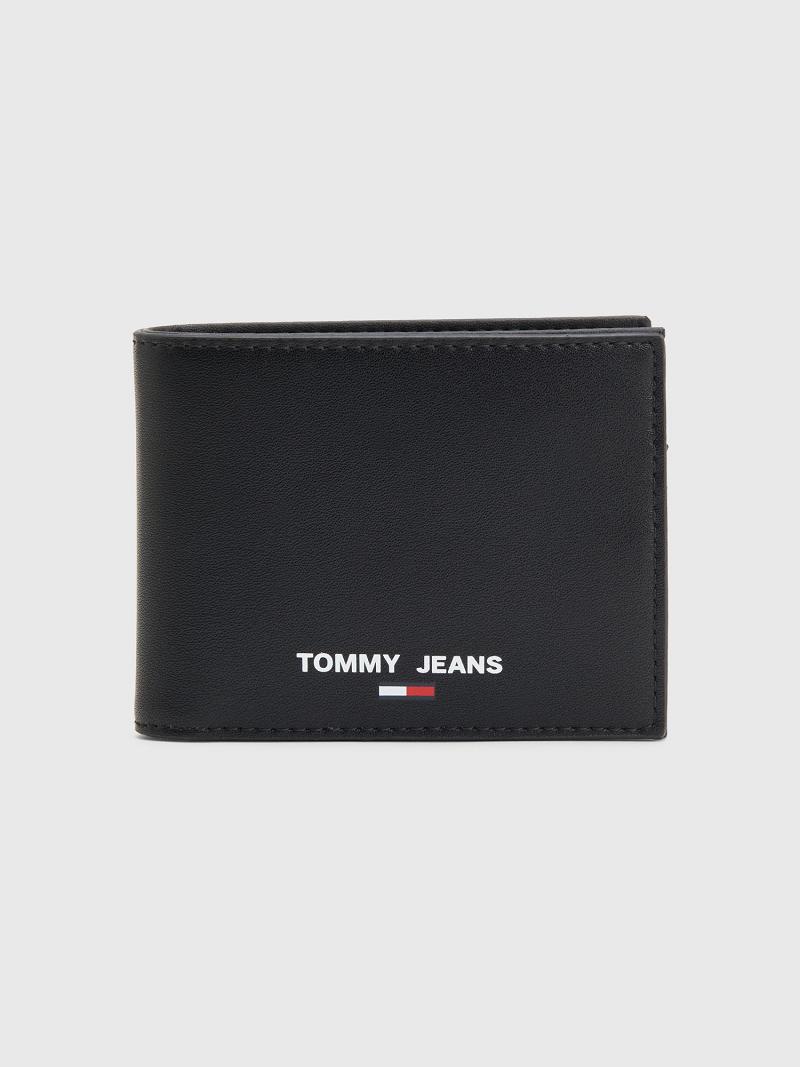 Férfi Tommy Hilfiger TJ Utility Coin & Card Pénztárca Fekete | HU 1598SGL